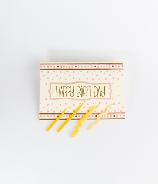 Velas de Cumpleaños en Cera de Abeja